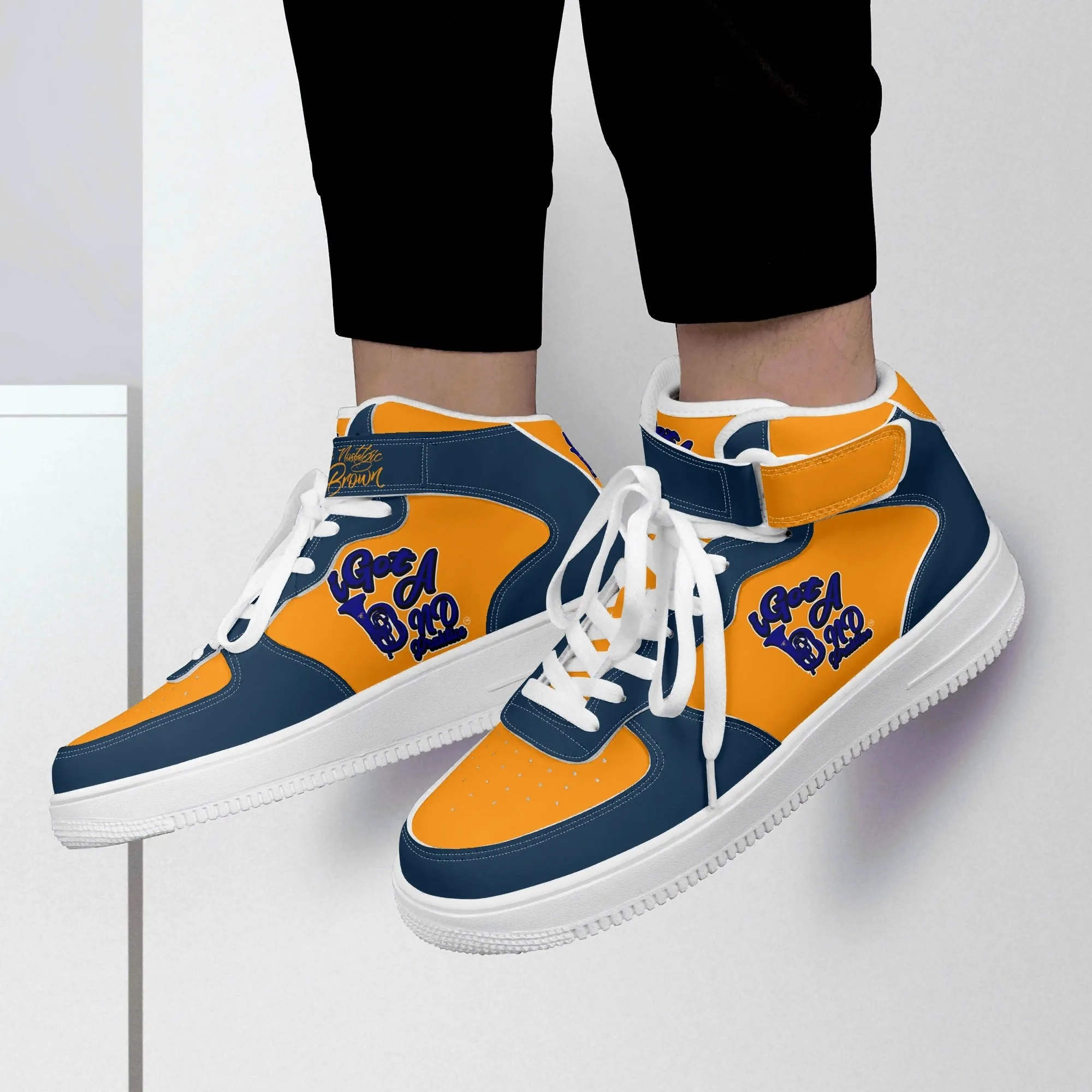 I Got Band Praktice Mens Upgraded High Top Leather Sneakers
