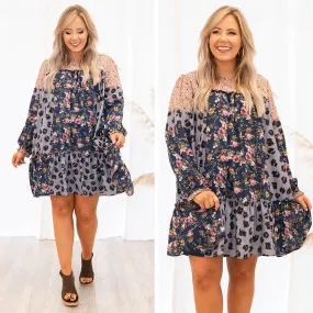 I'm Irreplaceable Dress, Navy Combo