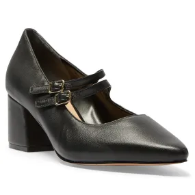 Isabel Heel in Black Leather