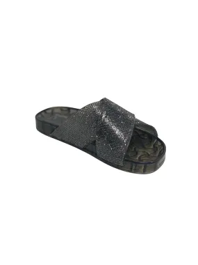 JELLY STONE FLAT PLATFORM SLIPPER SANDAL