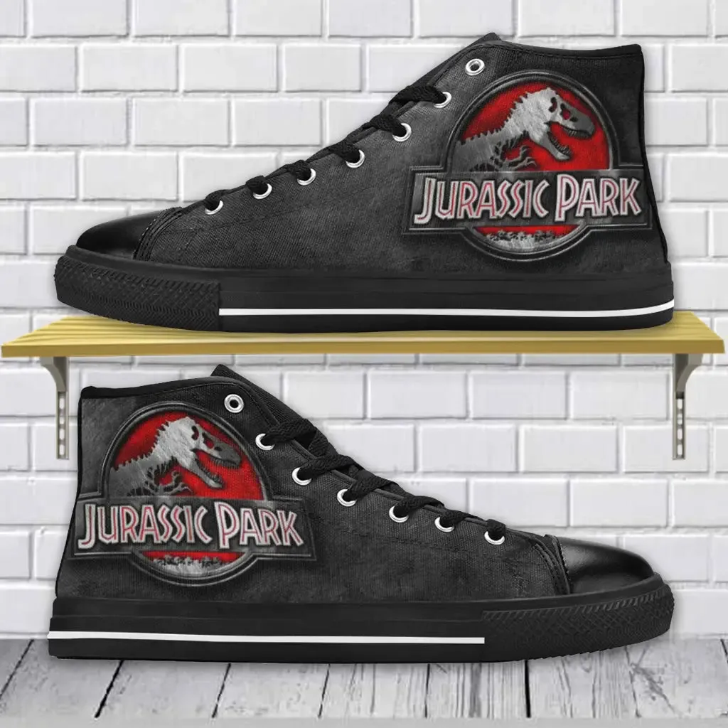 Jurassic Park Lost World Shoes High Top Sneakers for Kids and Adults