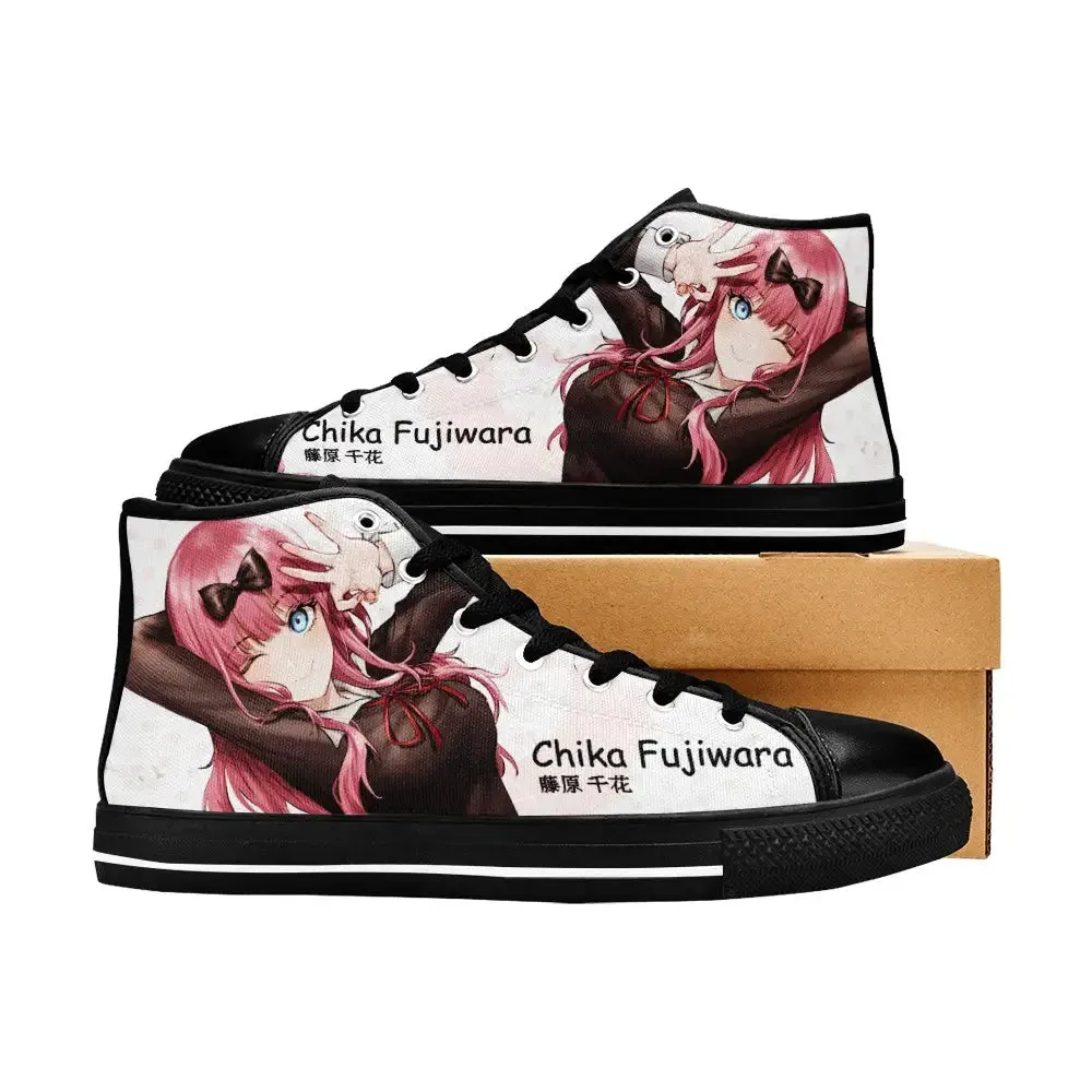 Kaguya sama Love is War Chika Fujiwara Shoes High Top Sneakers for Kids and Adults