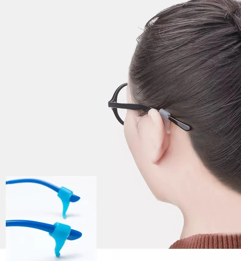 Kids and Adults Sport Silicone Anti Slip Holder For Glasses Piece, Ear Hook, Eyeglass Temple Tip