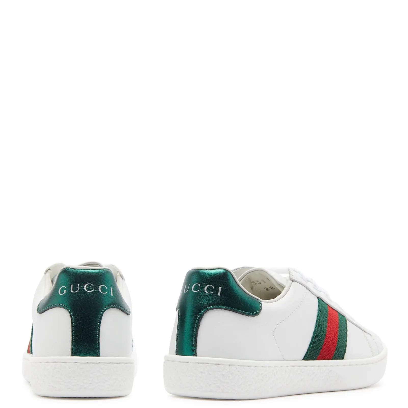 Kids Gucci Ace Leather Trainers