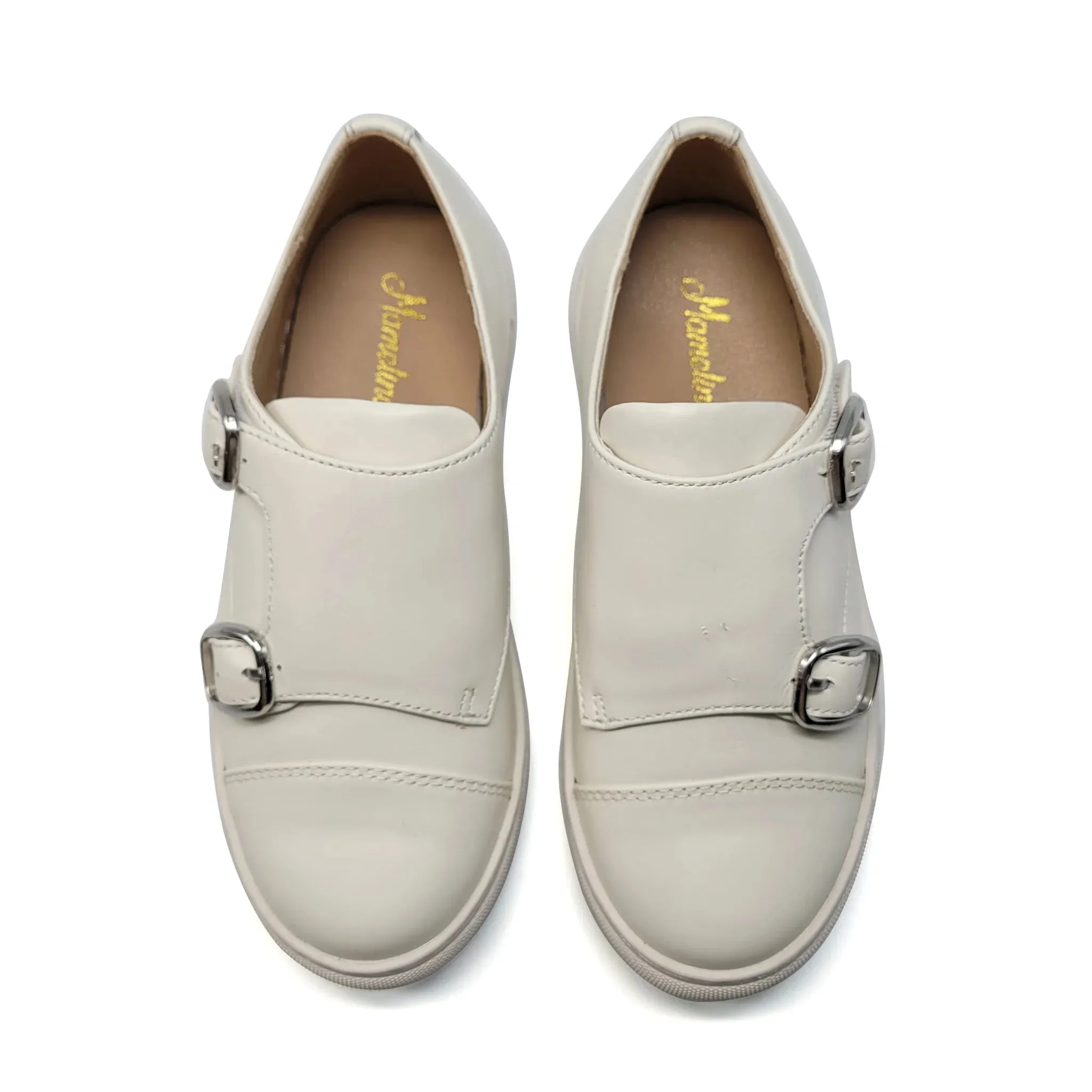 Mamelina Bright White Monk Strap Sneaker 160656