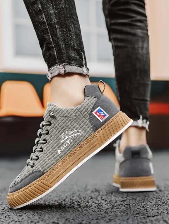 Men's Corduroy Casual Sneakers | Stylish & Comfortable
