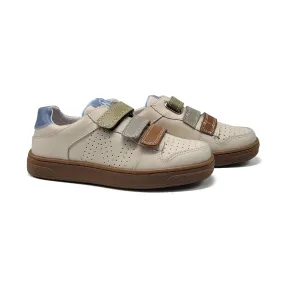 Naturino Theral Ivory Multicolor Velcro Sneaker