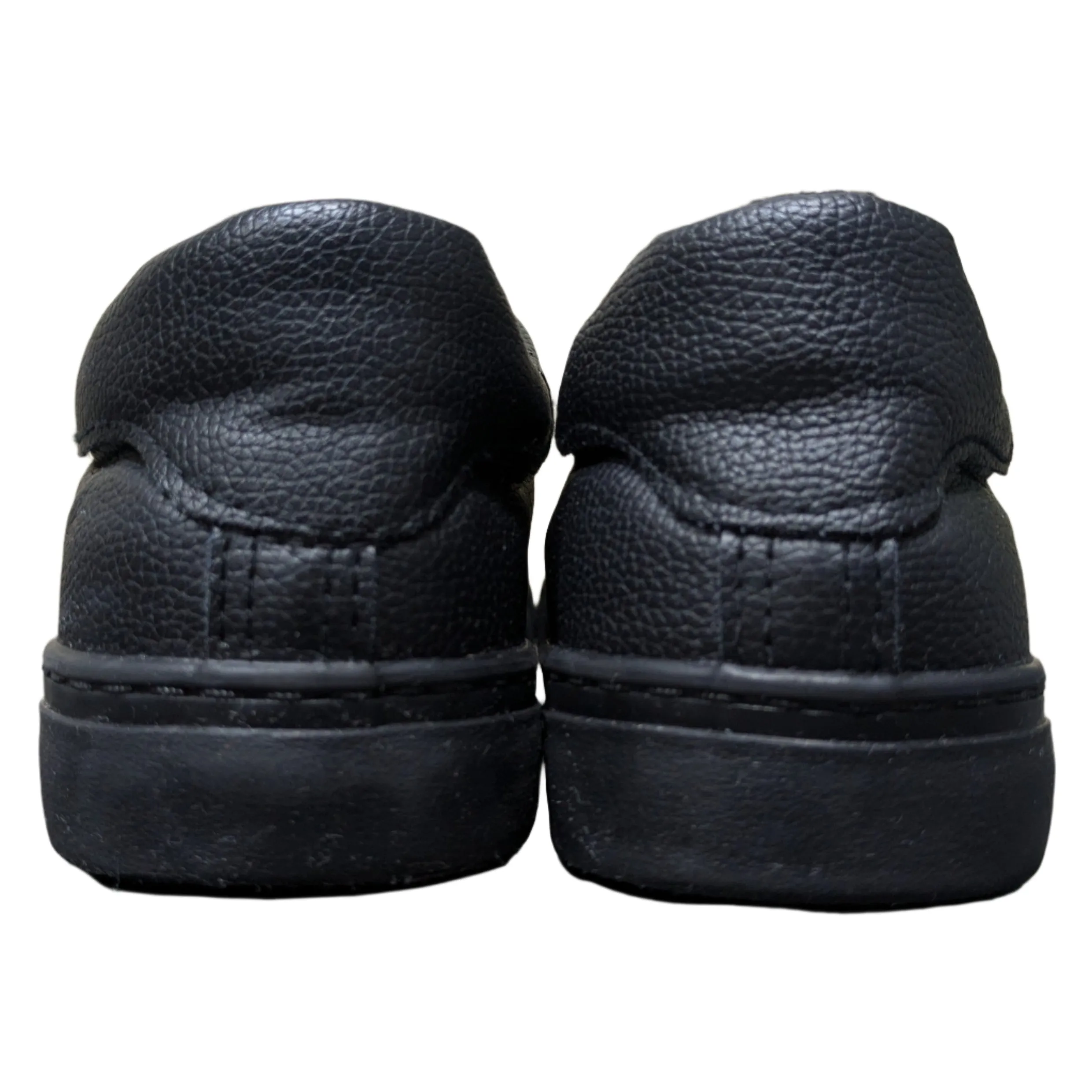 New Look Black Leather-Look Metal Trim Trainers – UK 6  EU 39 / US 8