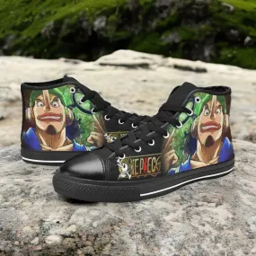 One Piece Straw Hat Usopp Sogeking Shoes High Top Sneakers for Kids and Adults