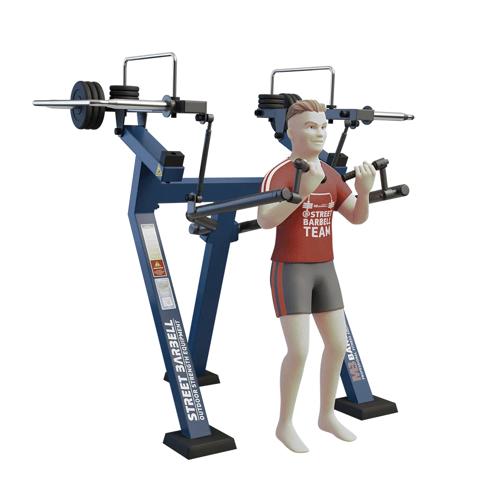 OUTDOOR FITNESS EQUIPMENT STREETBARBELL BICEP CURL