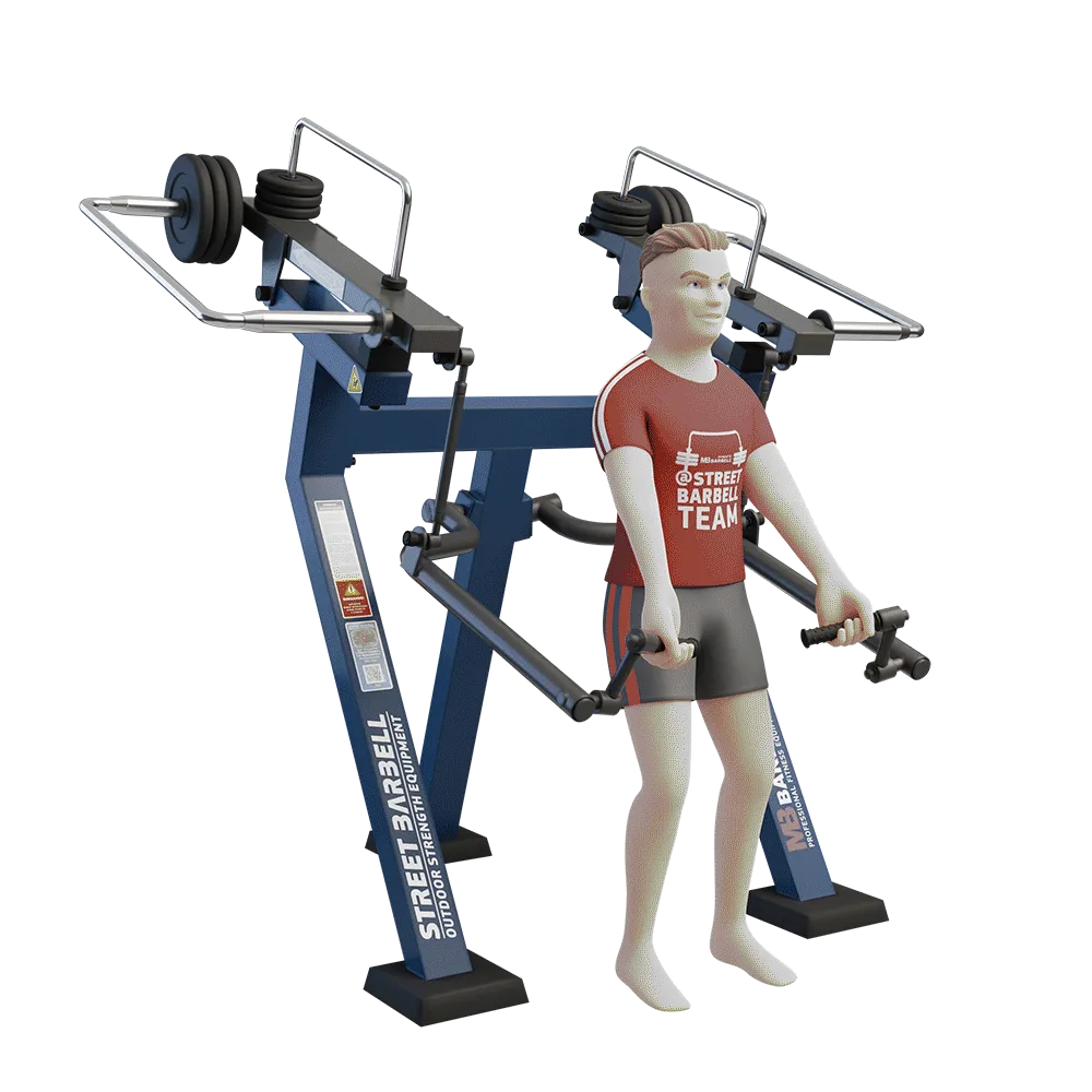 OUTDOOR FITNESS EQUIPMENT STREETBARBELL BICEP CURL