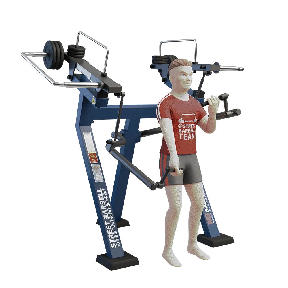 OUTDOOR FITNESS EQUIPMENT STREETBARBELL BICEP CURL