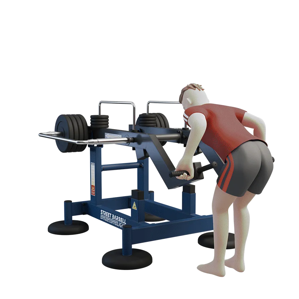 OUTDOOR FITNESS EQUIPMENT STREETBARBELL COMBO DEADLIFT
