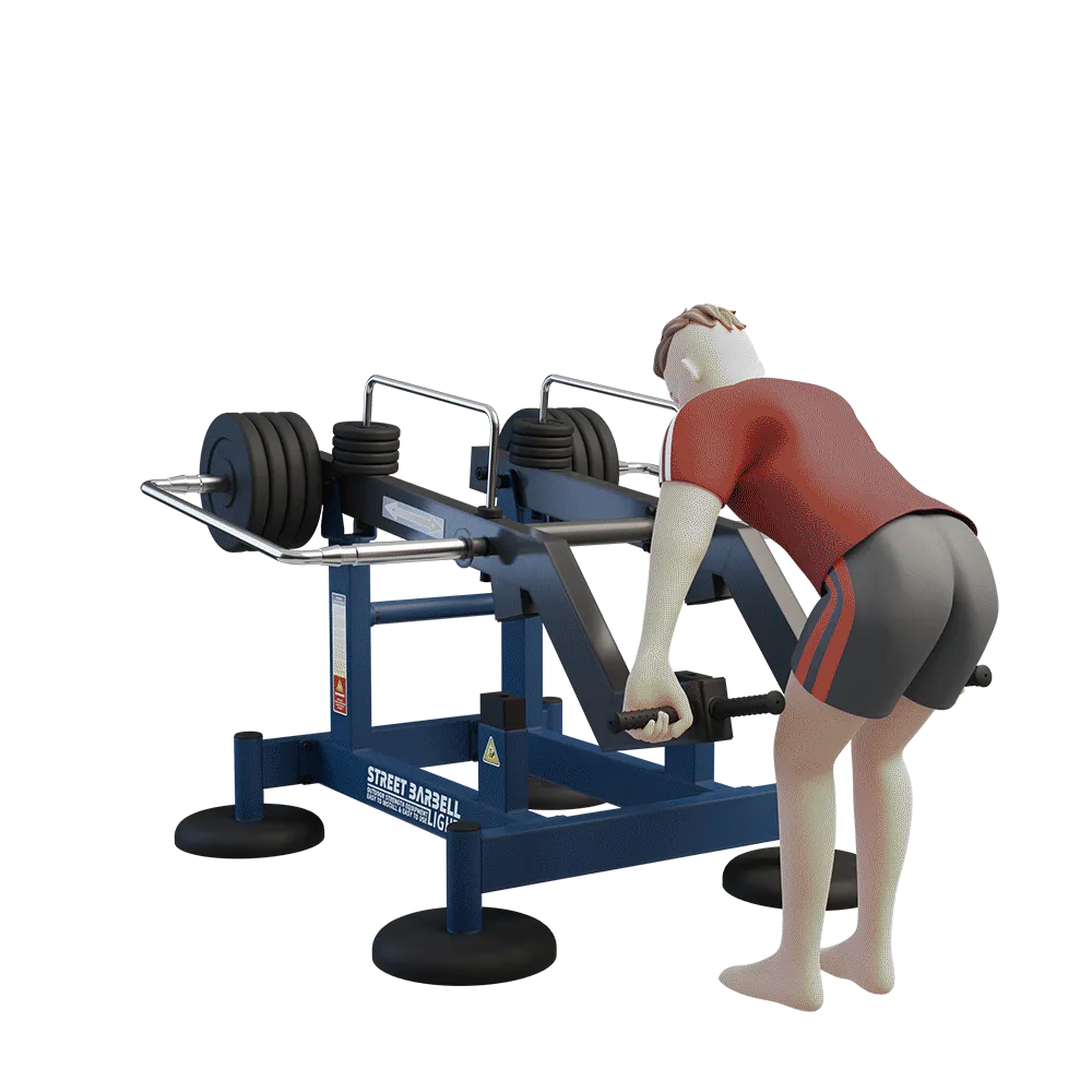 OUTDOOR FITNESS EQUIPMENT STREETBARBELL COMBO DEADLIFT