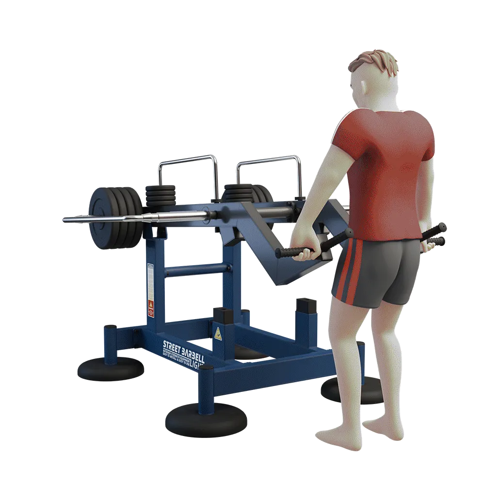 OUTDOOR FITNESS EQUIPMENT STREETBARBELL COMBO DEADLIFT