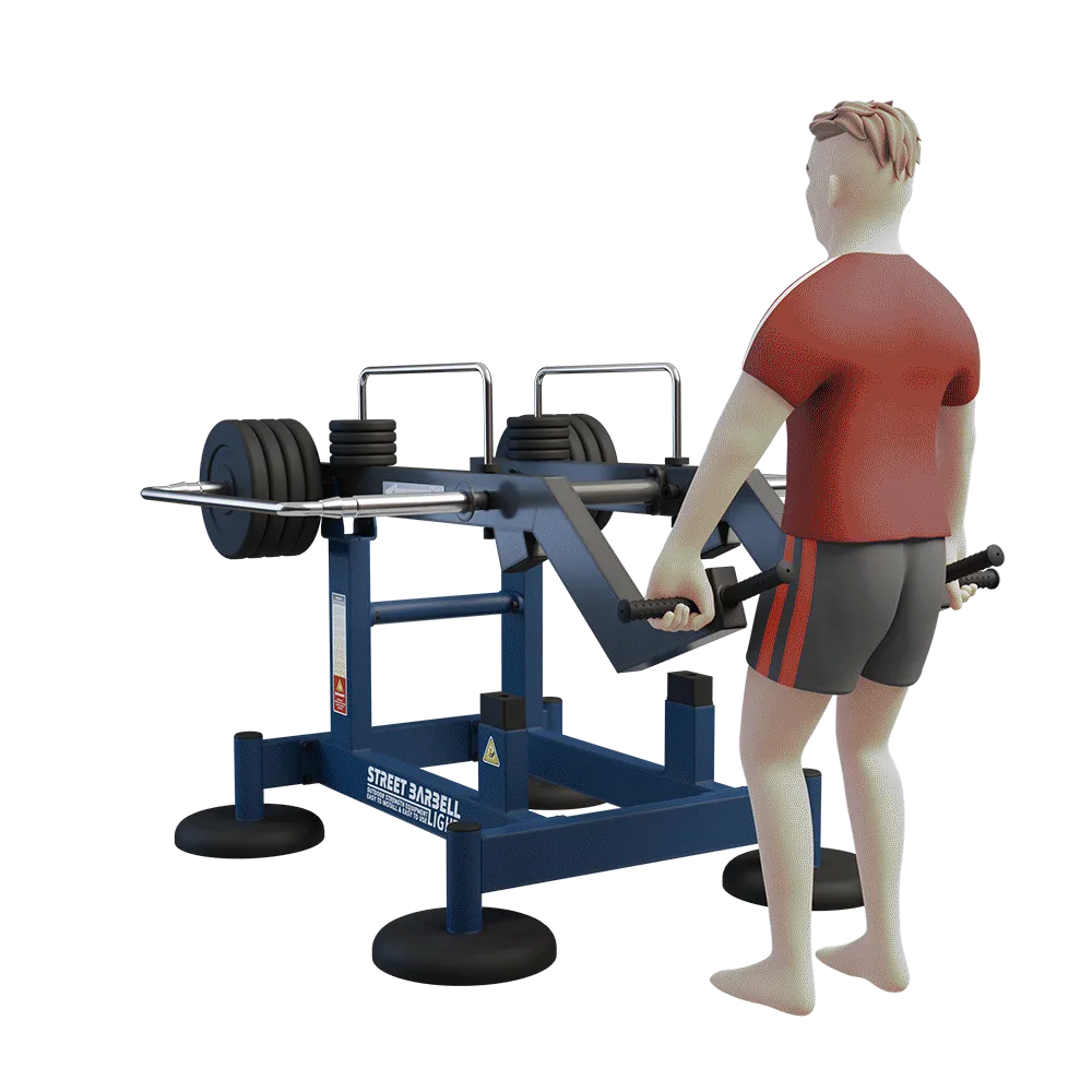 OUTDOOR FITNESS EQUIPMENT STREETBARBELL COMBO DEADLIFT