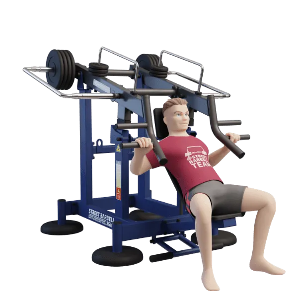 OUTDOOR FITNESS EQUIPMENT STREETBARBELL INCLINE BENCH PRESS
