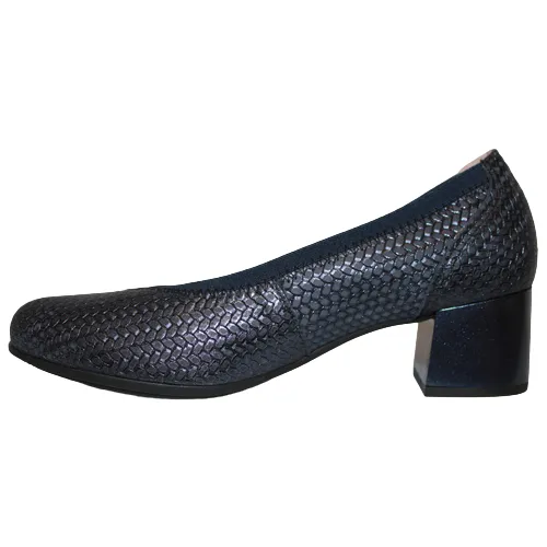 Pitillos Block Heeled Pumps - 5090 - Navy