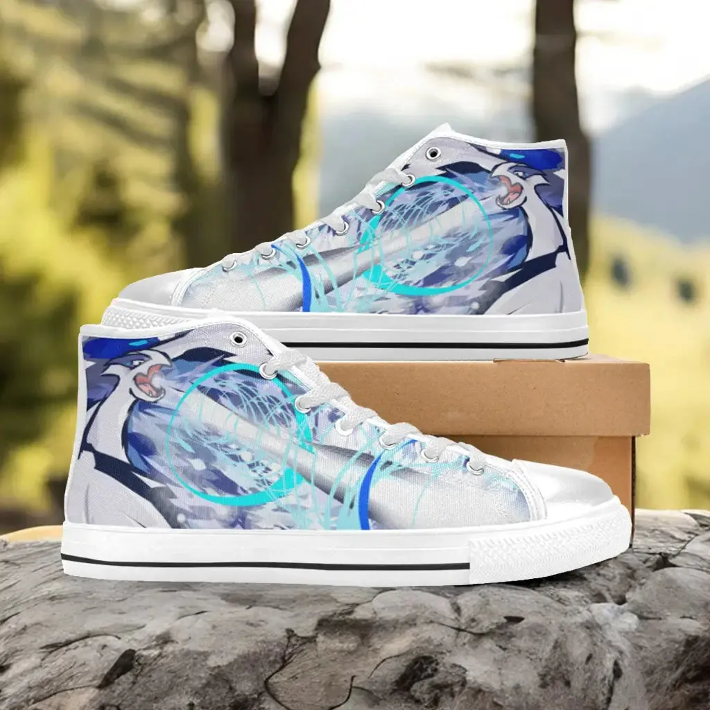 Pokemon Lugia Shoes High Top Sneakers for Kids and Adults