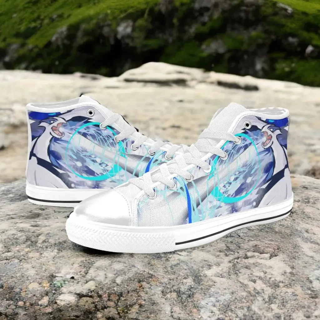 Pokemon Lugia Shoes High Top Sneakers for Kids and Adults