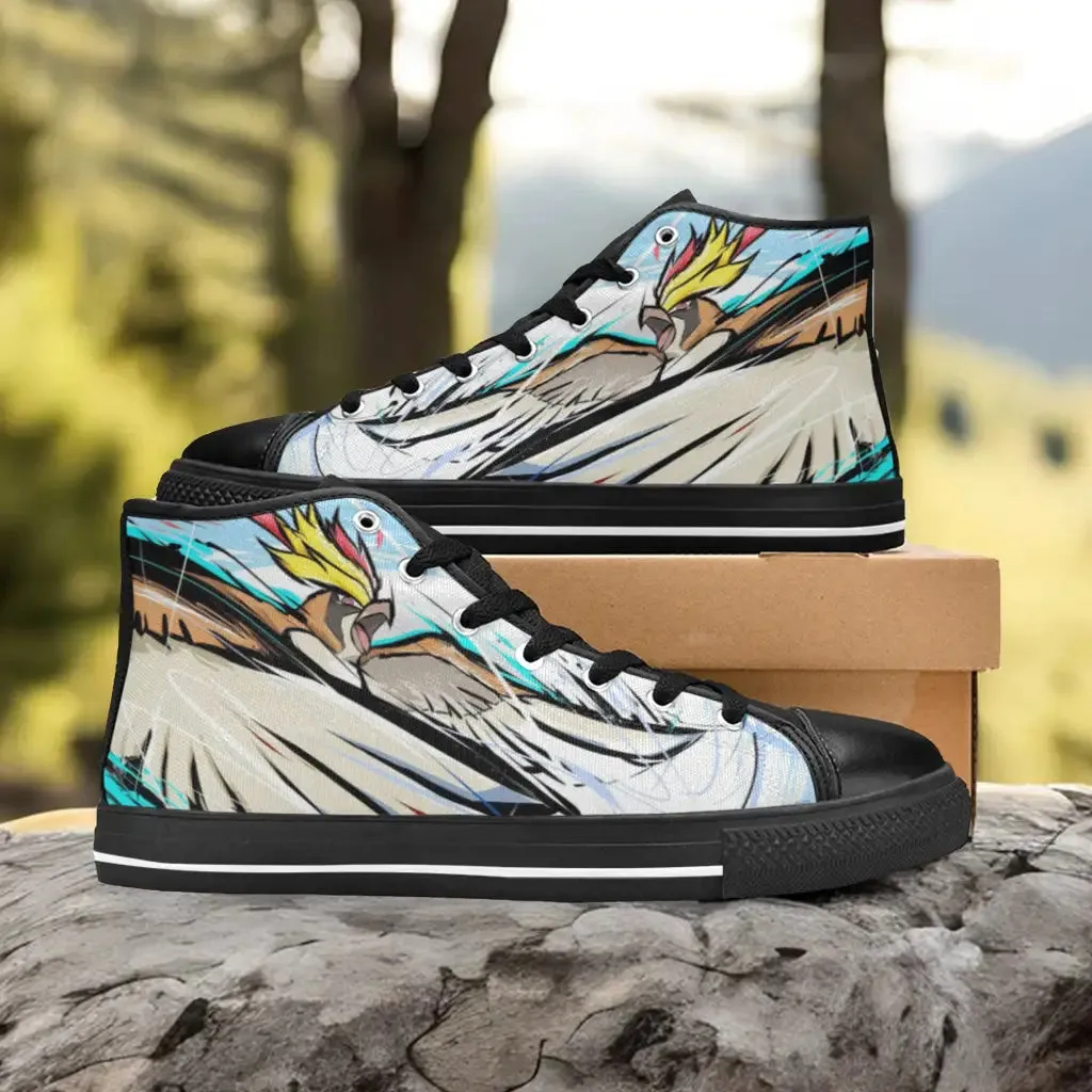 Pokemon Pidgeot Shoes High Top Sneakers for Kids and Adults