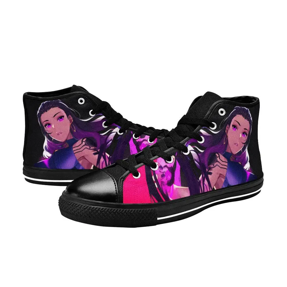 Reyna Valorant Shoes High Top Sneakers for Kids and Adults