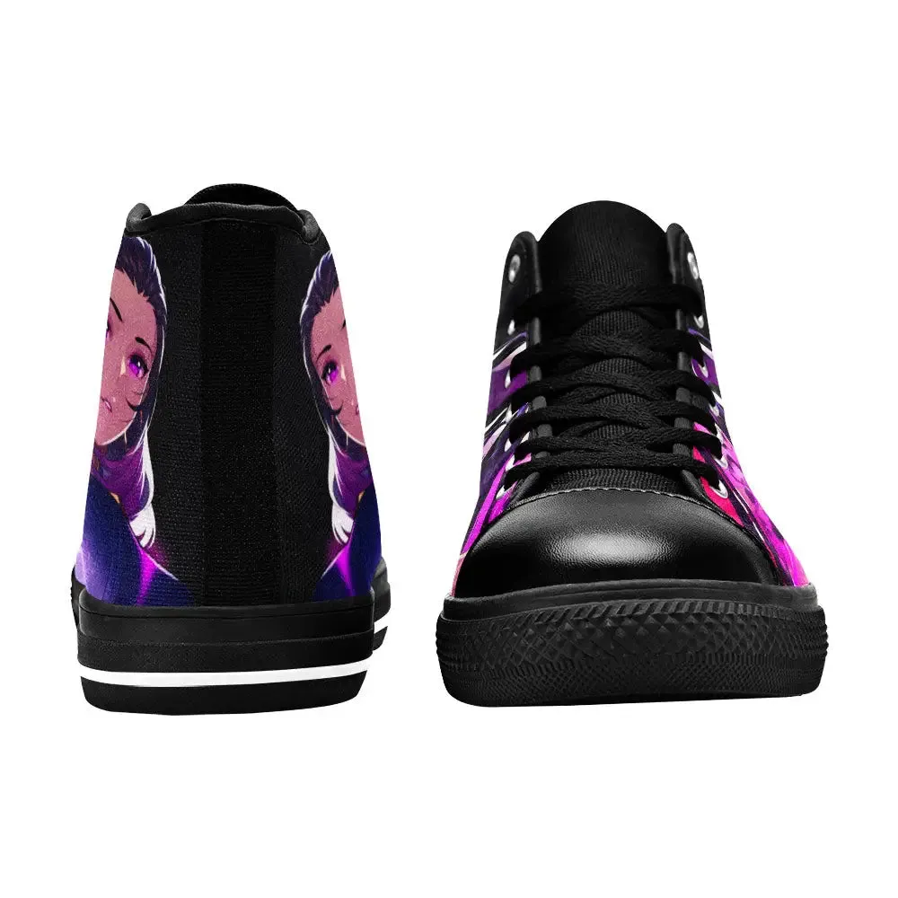 Reyna Valorant Shoes High Top Sneakers for Kids and Adults
