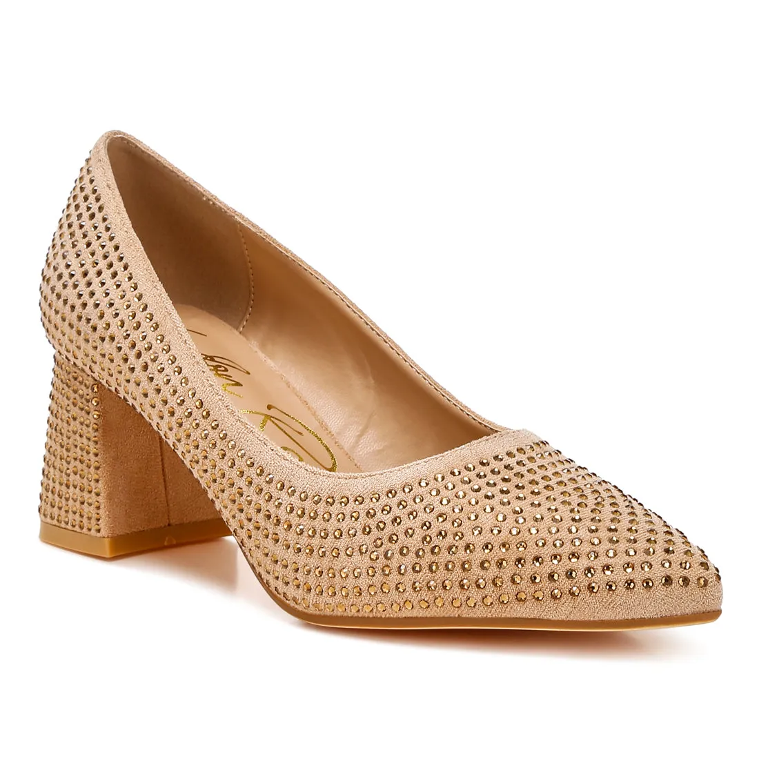 Rhinestones Embellished Pumps