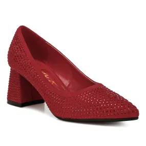 Rhinestones Embellished Pumps
