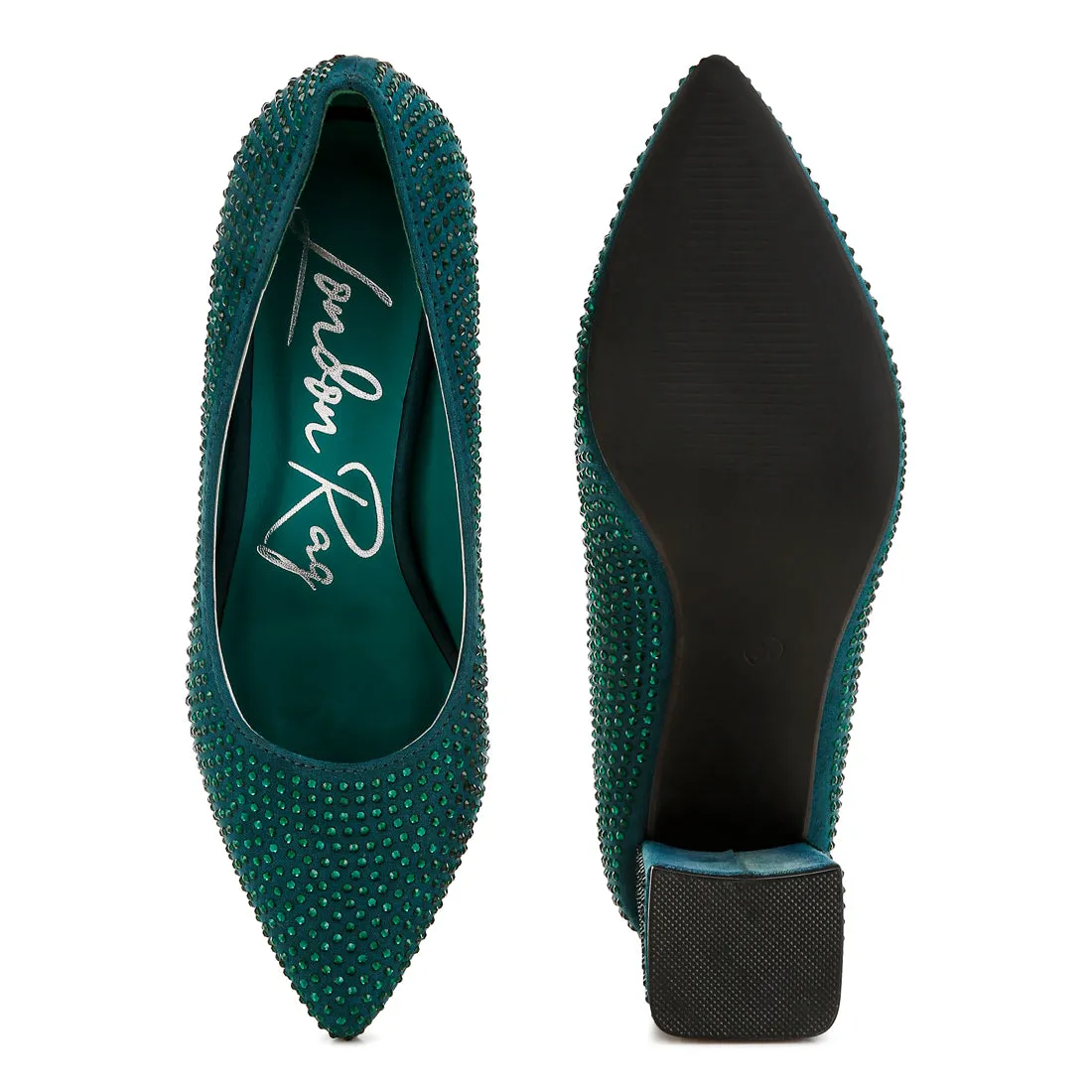 Rhinestones Embellished Pumps