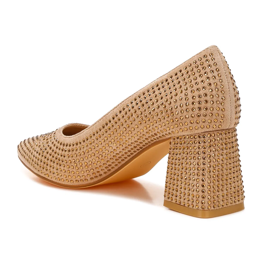 Rhinestones Embellished Pumps