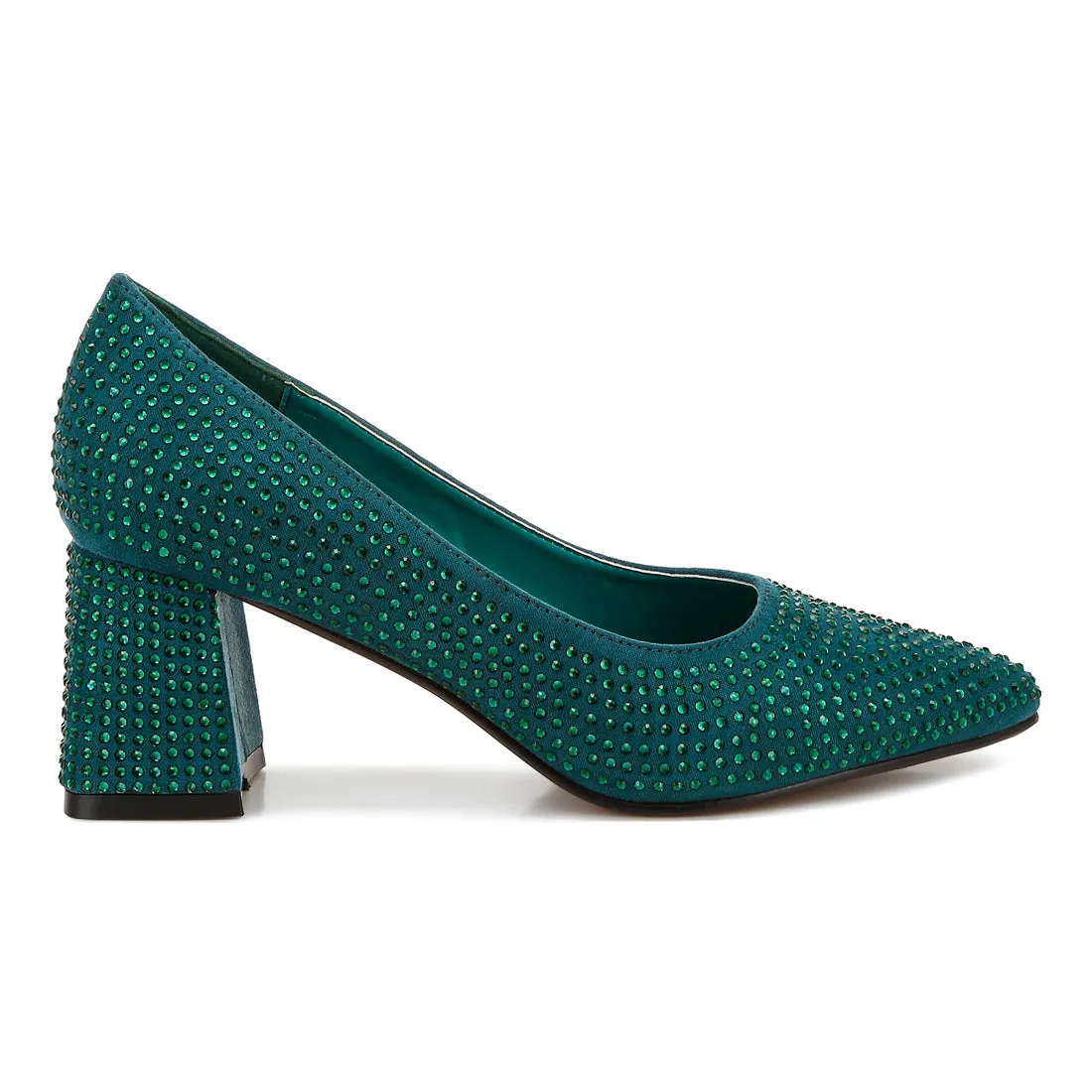 Rhinestones Embellished Pumps