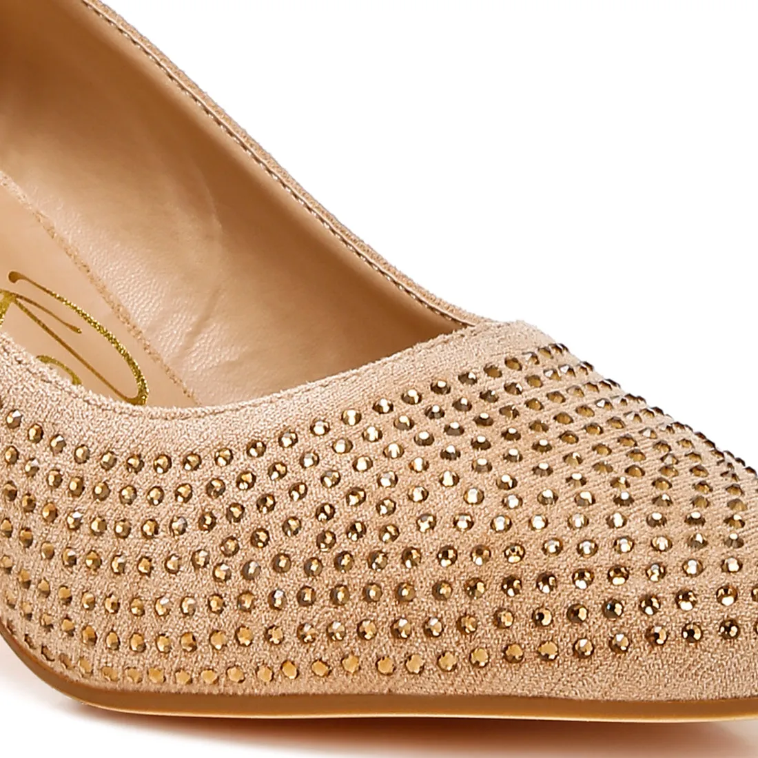 Rhinestones Embellished Pumps
