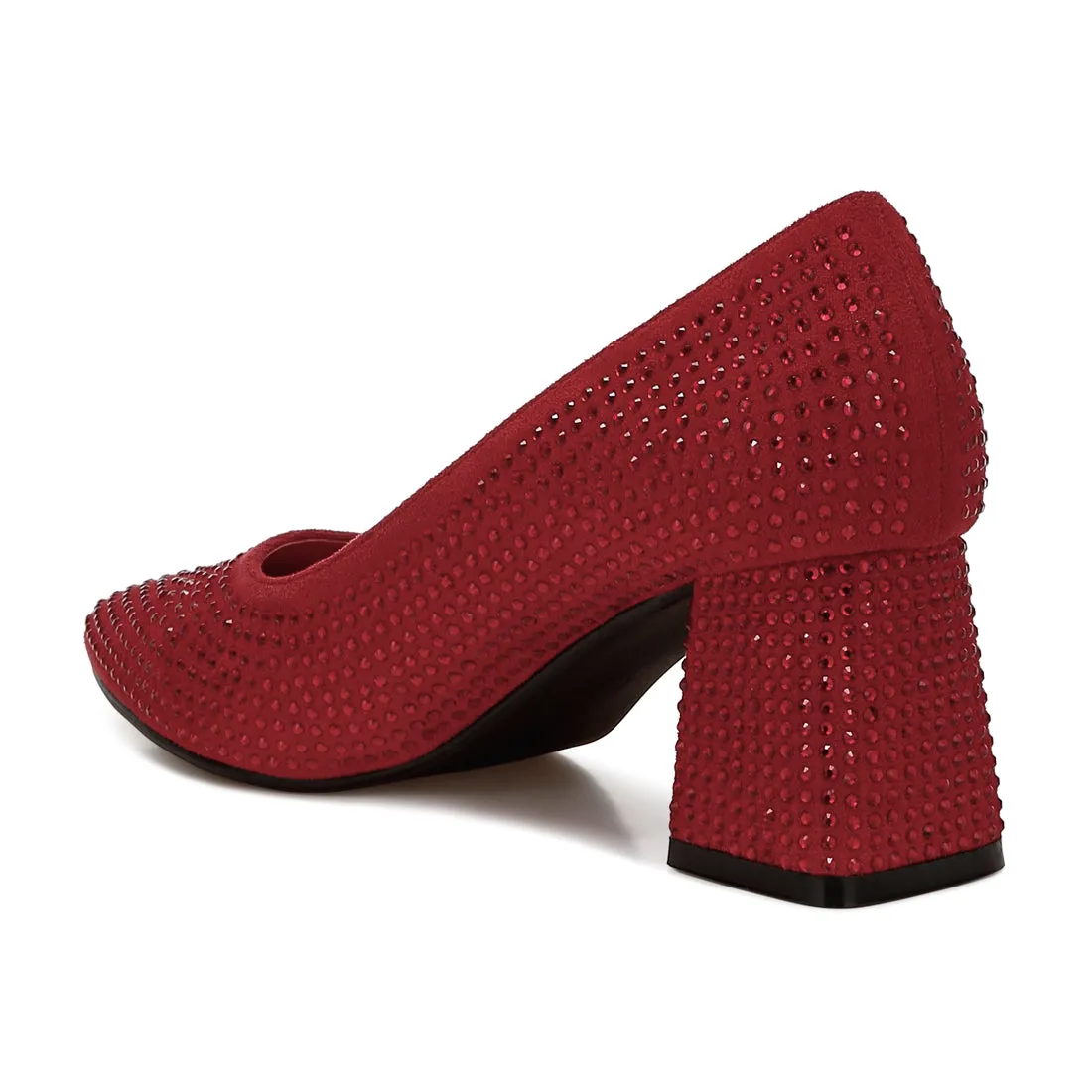 Rhinestones Embellished Pumps