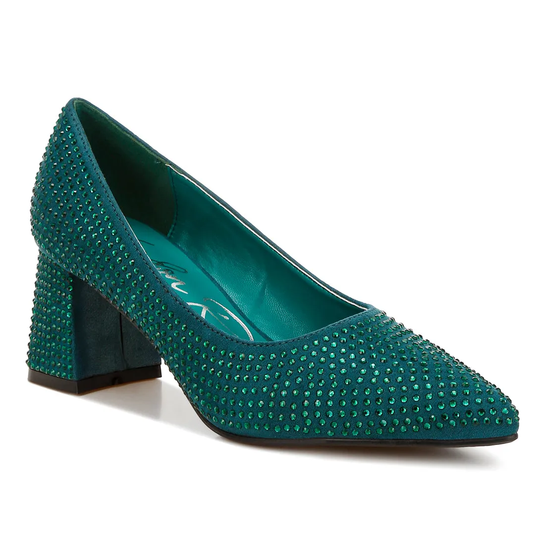 Rhinestones Embellished Pumps
