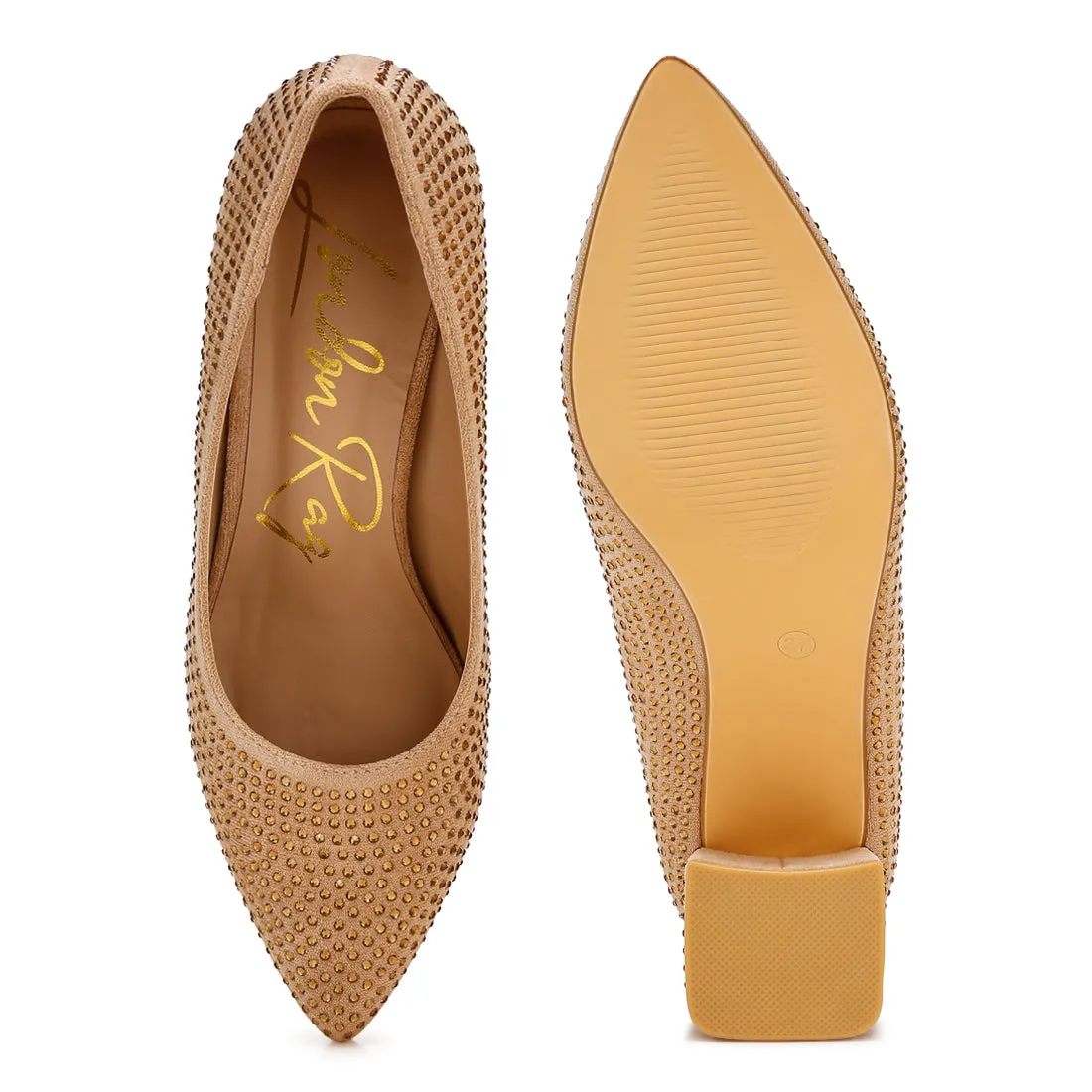 Rhinestones Embellished Pumps