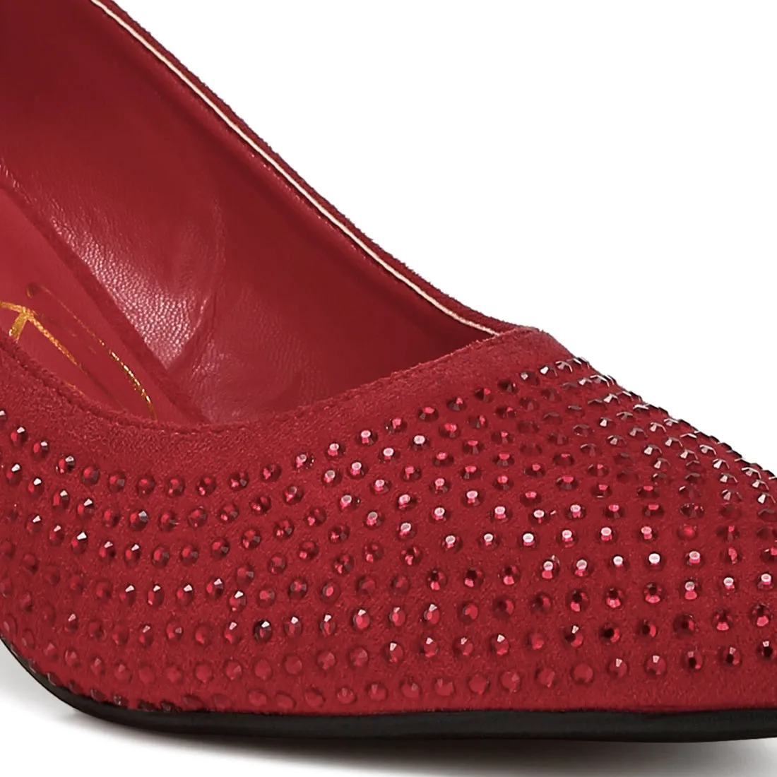 Rhinestones Embellished Pumps