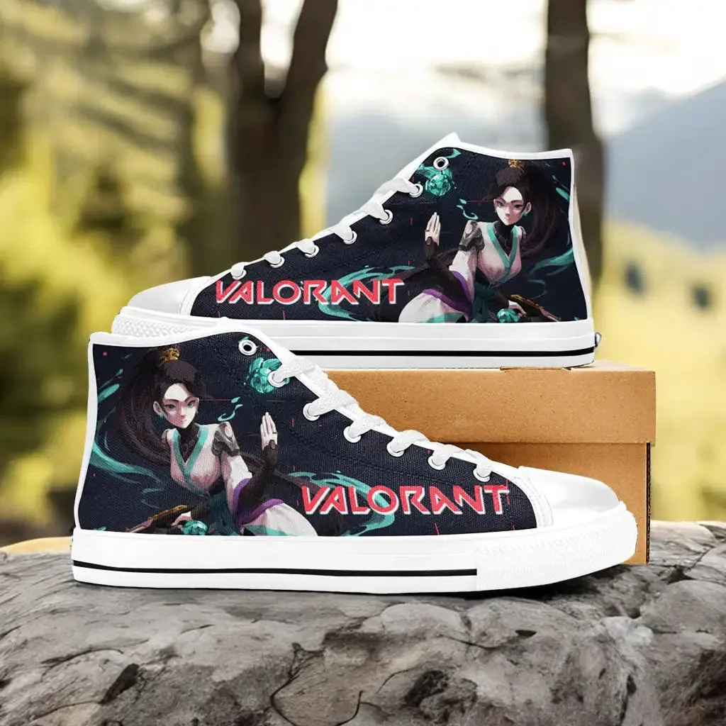 Sage Valorant Shoes High Top Sneakers for Kids and Adults