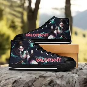 Sage Valorant Shoes High Top Sneakers for Kids and Adults