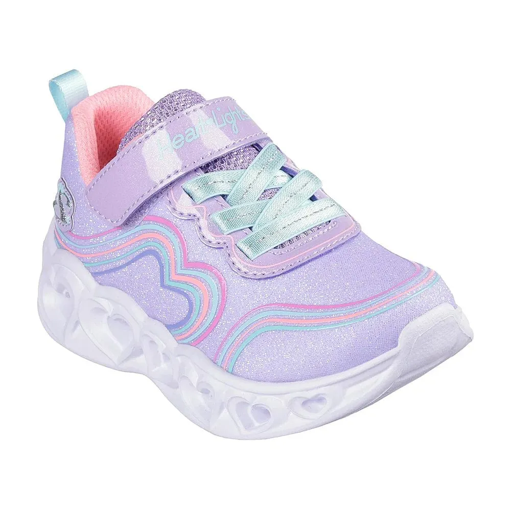 Skechers Heart Lights Retro Hearts - Lavender/Multi