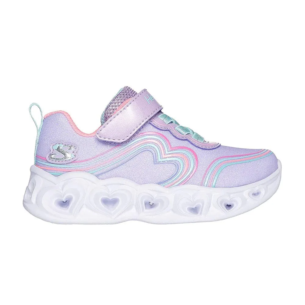 Skechers Heart Lights Retro Hearts - Lavender/Multi