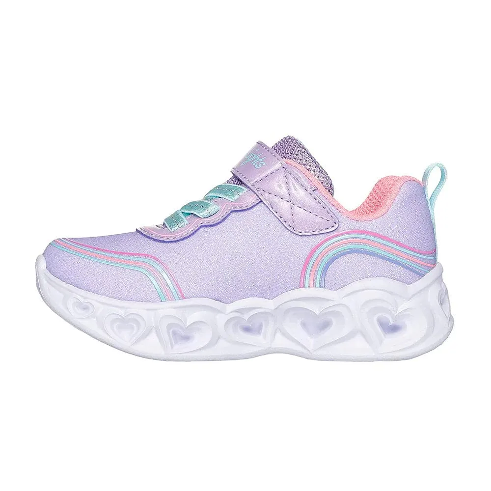 Skechers Heart Lights Retro Hearts - Lavender/Multi