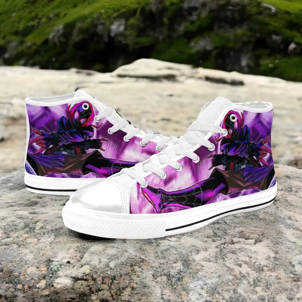 Spider Man The Spider Verse Shoes High Top Sneakers for Kids and Adults
