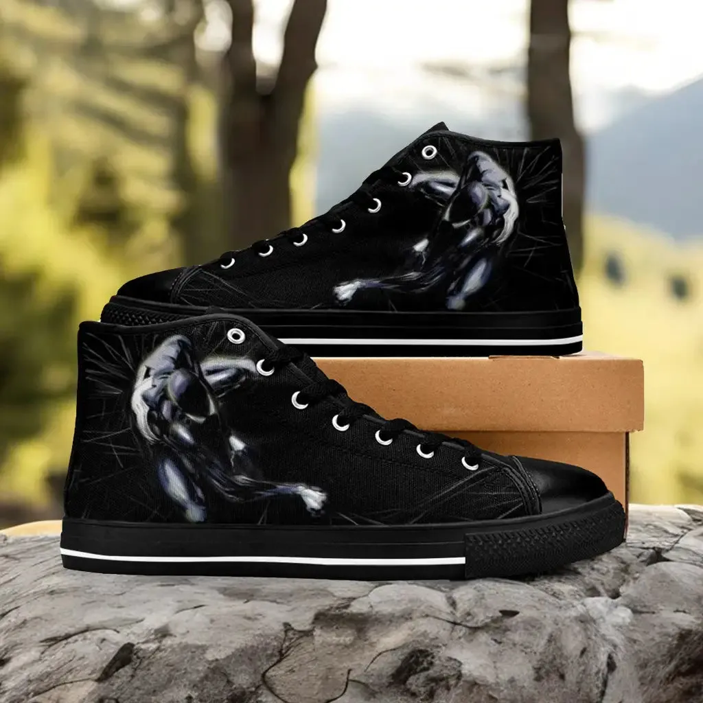 Spiderman Symbiote Shoes High Top Sneakers for Kids and Adults