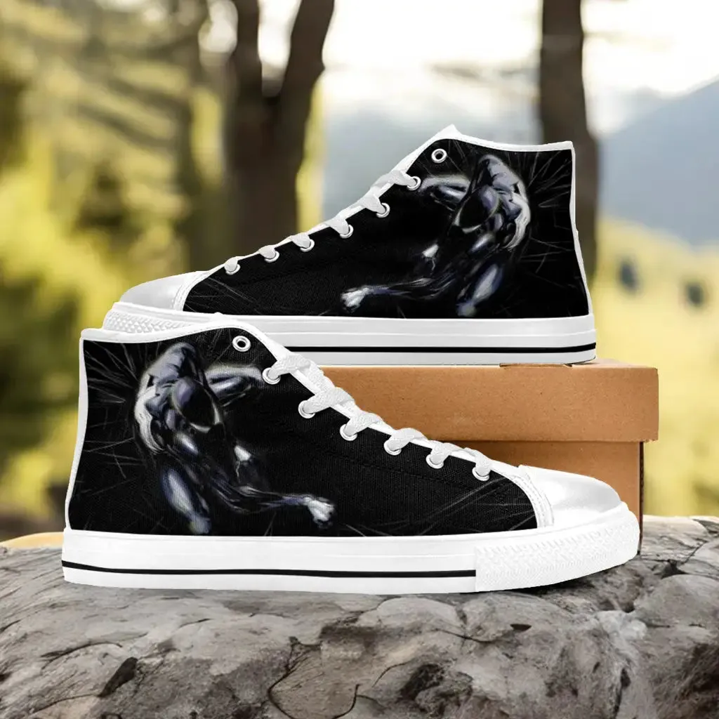 Spiderman Symbiote Shoes High Top Sneakers for Kids and Adults