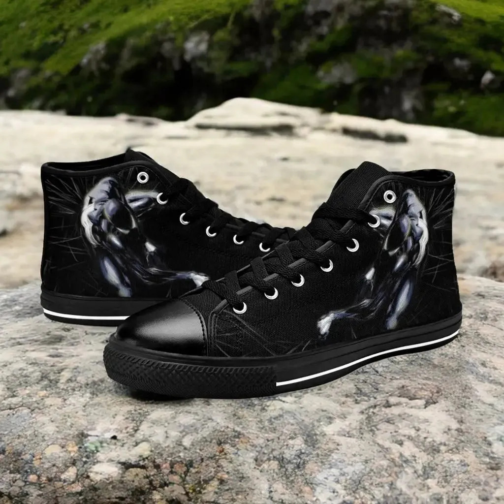 Spiderman Symbiote Shoes High Top Sneakers for Kids and Adults