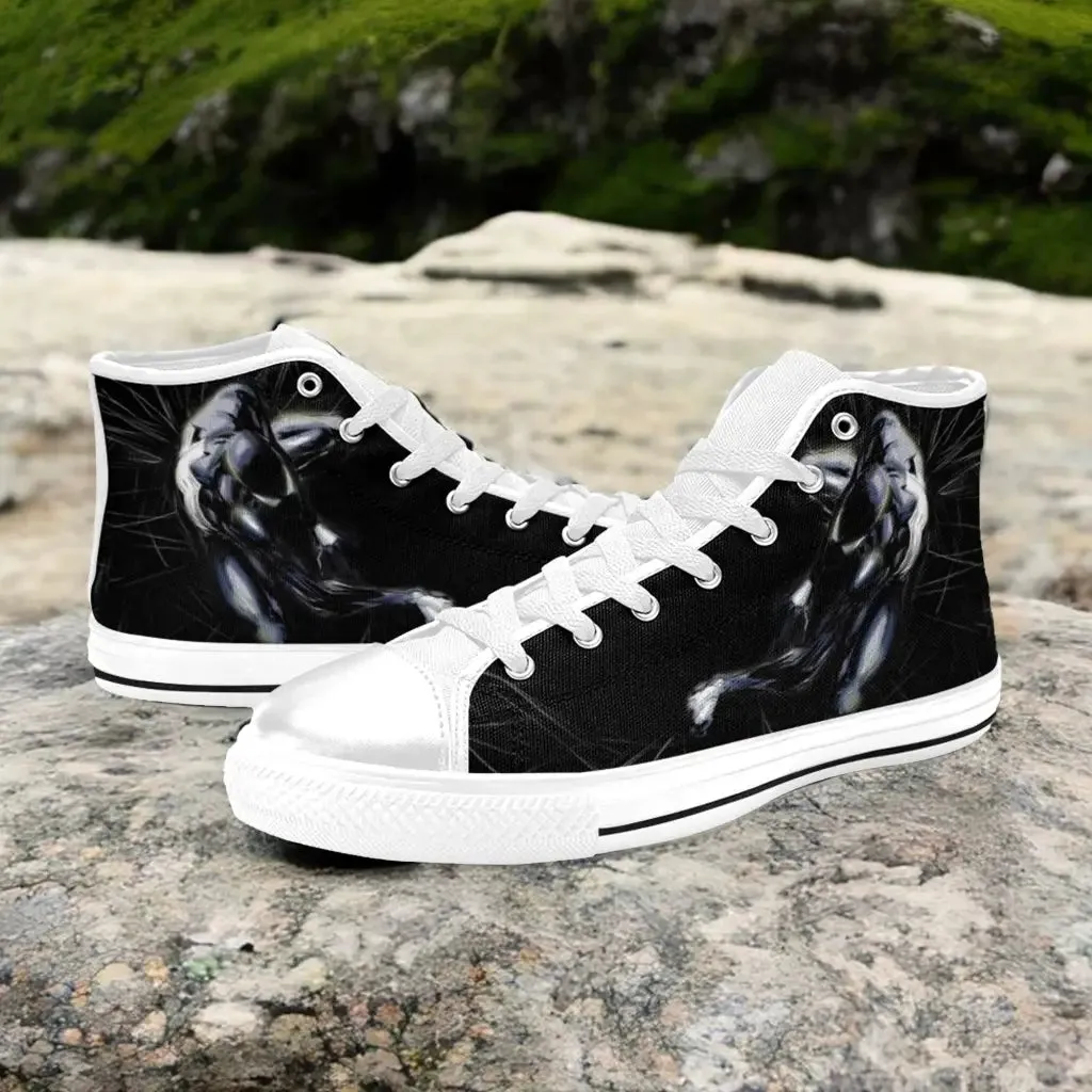 Spiderman Symbiote Shoes High Top Sneakers for Kids and Adults