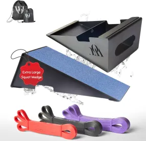 Squat Wedges - Metal Slant Board for Squats Improve Strength Performance Mobility Balance