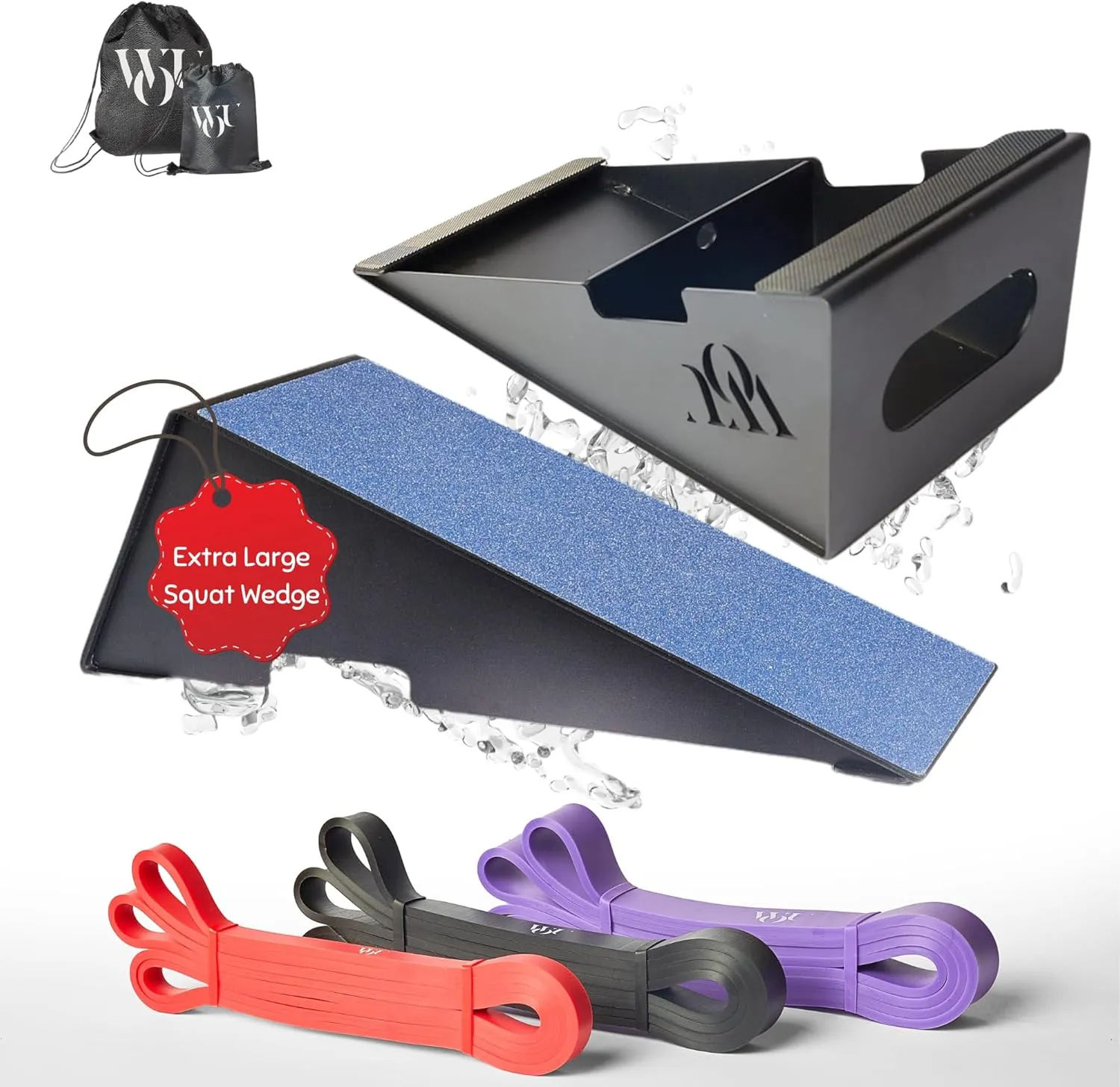 Squat Wedges - Metal Slant Board for Squats Improve Strength Performance Mobility Balance
