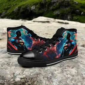 Superman Shoes High Top Sneakers for Kids and Adults